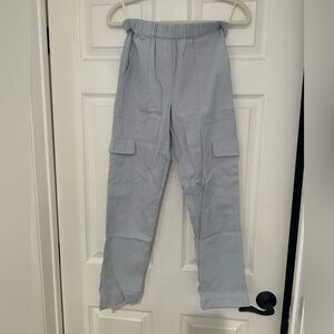 Aritzia babaton cargo pants size 0 baby blue worn once